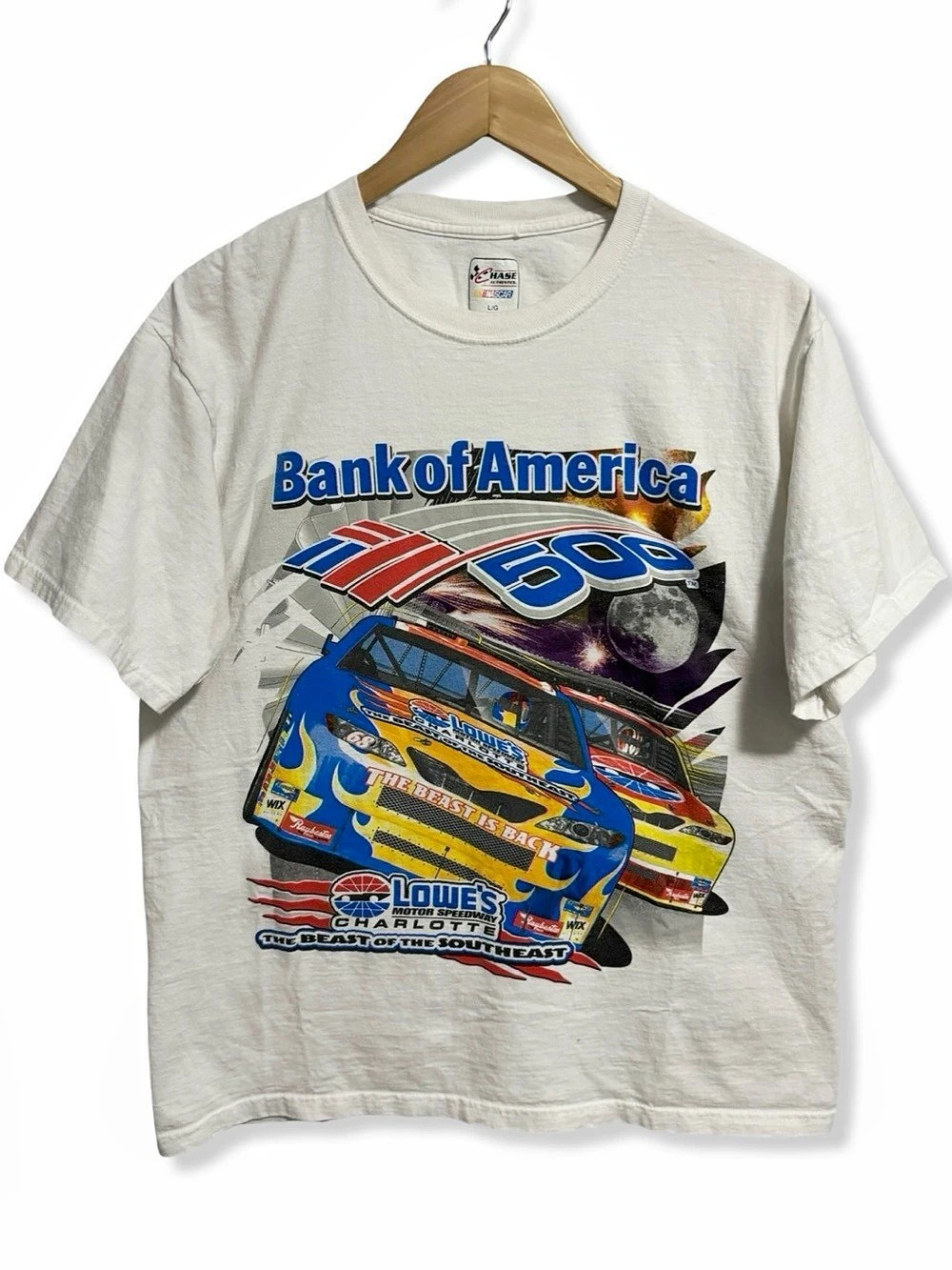Chase Authentics Bank of America 500 2008 The Beast is Back T-Shirt Large